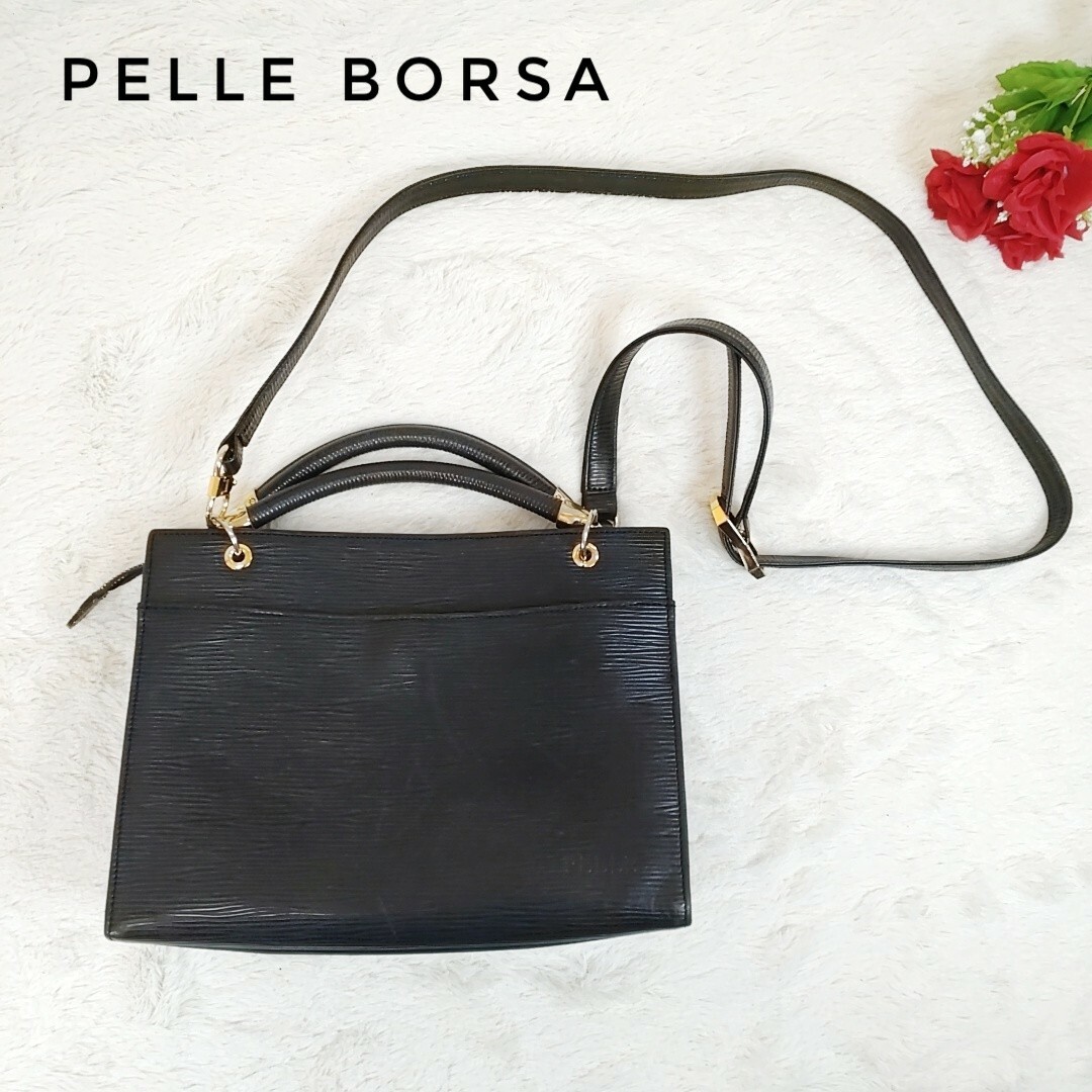 PELLE BORSA - PELLE BORSA ハンドバッグ ショルダーバッグ 2way