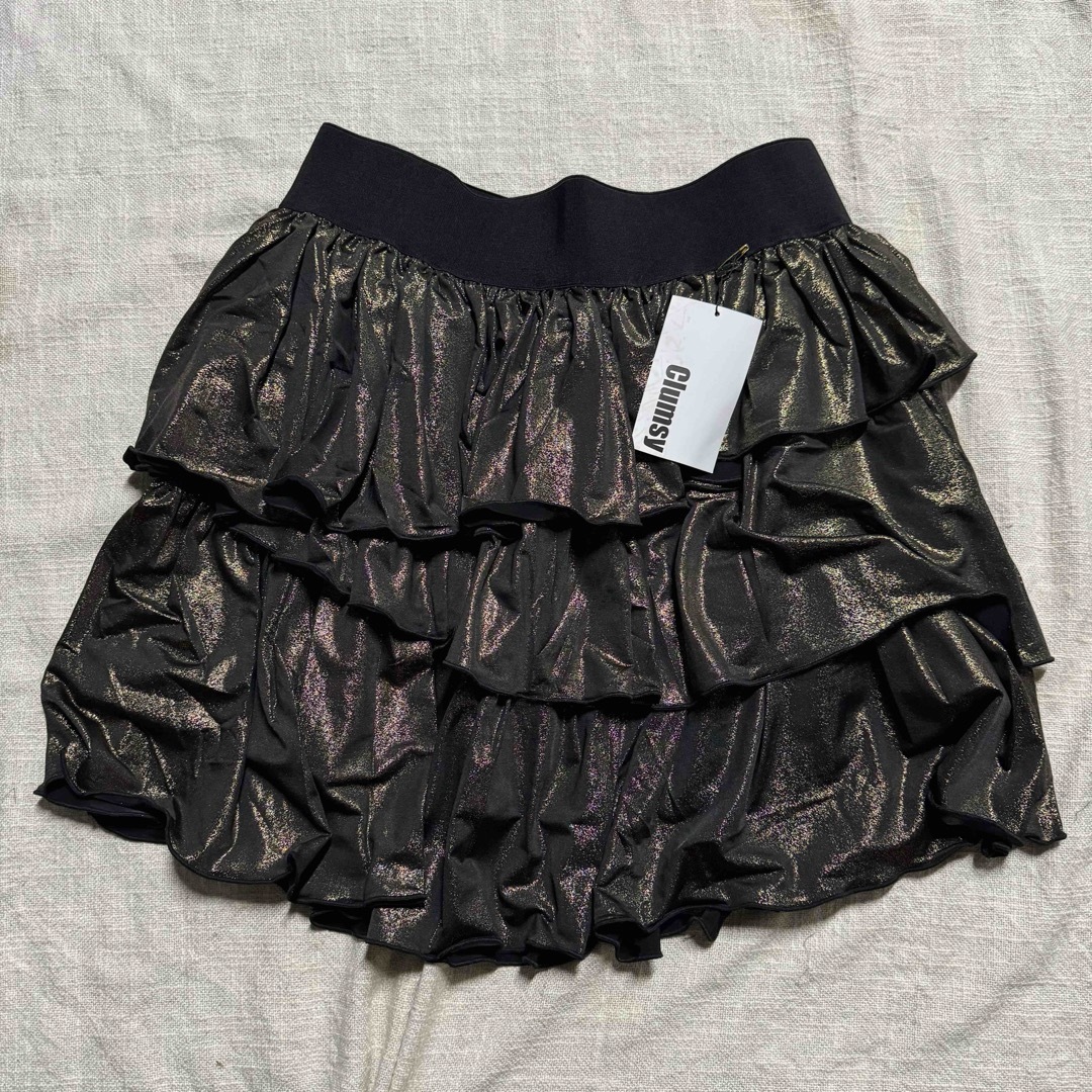 clumsy クラムジー　大きいサイズティアードスカート レディースのスカート(ミニスカート)の商品写真