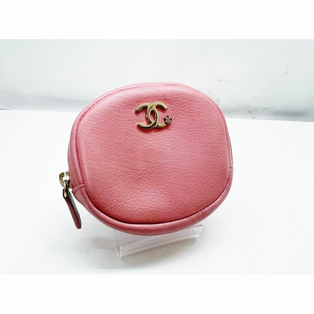 CHANEL - 良好品　CHANEL　シャネル　ココマーク　カメリア　コインケース　ピンク　26