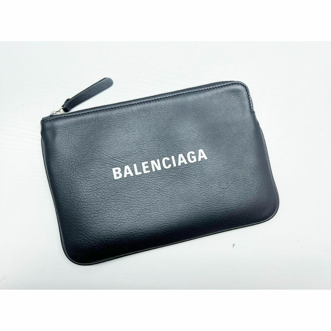 美品　バレンシアガ  BALENCIAGA メンズ　クラッチバッグ　ブラック