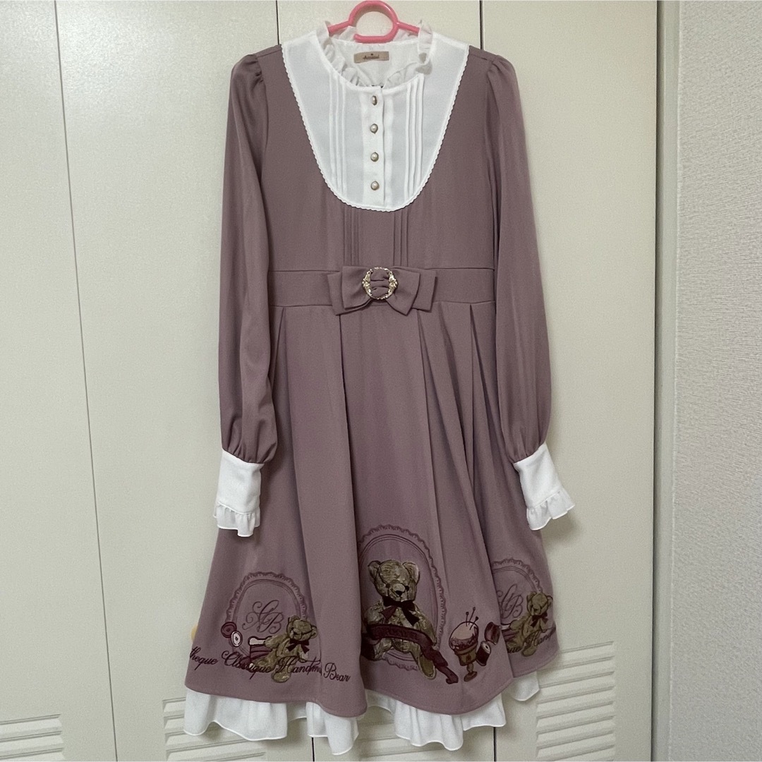 Amavel - ☆美品☆ Amavel Handmade Teddy Bearワンピース ☆の Amavel - ☆美品☆ Amavel Handmade Teddy Bearワンピース ☆の