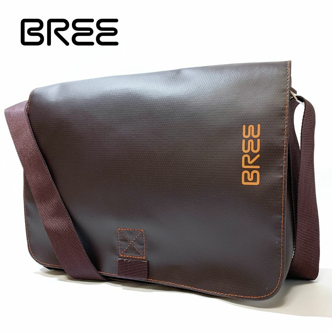 BREE(ブリー)の【極美品】BREE ブリ― メンズ ショルダーバッグ MOCCA 斜め掛け メンズのバッグ(ショルダーバッグ)の商品写真