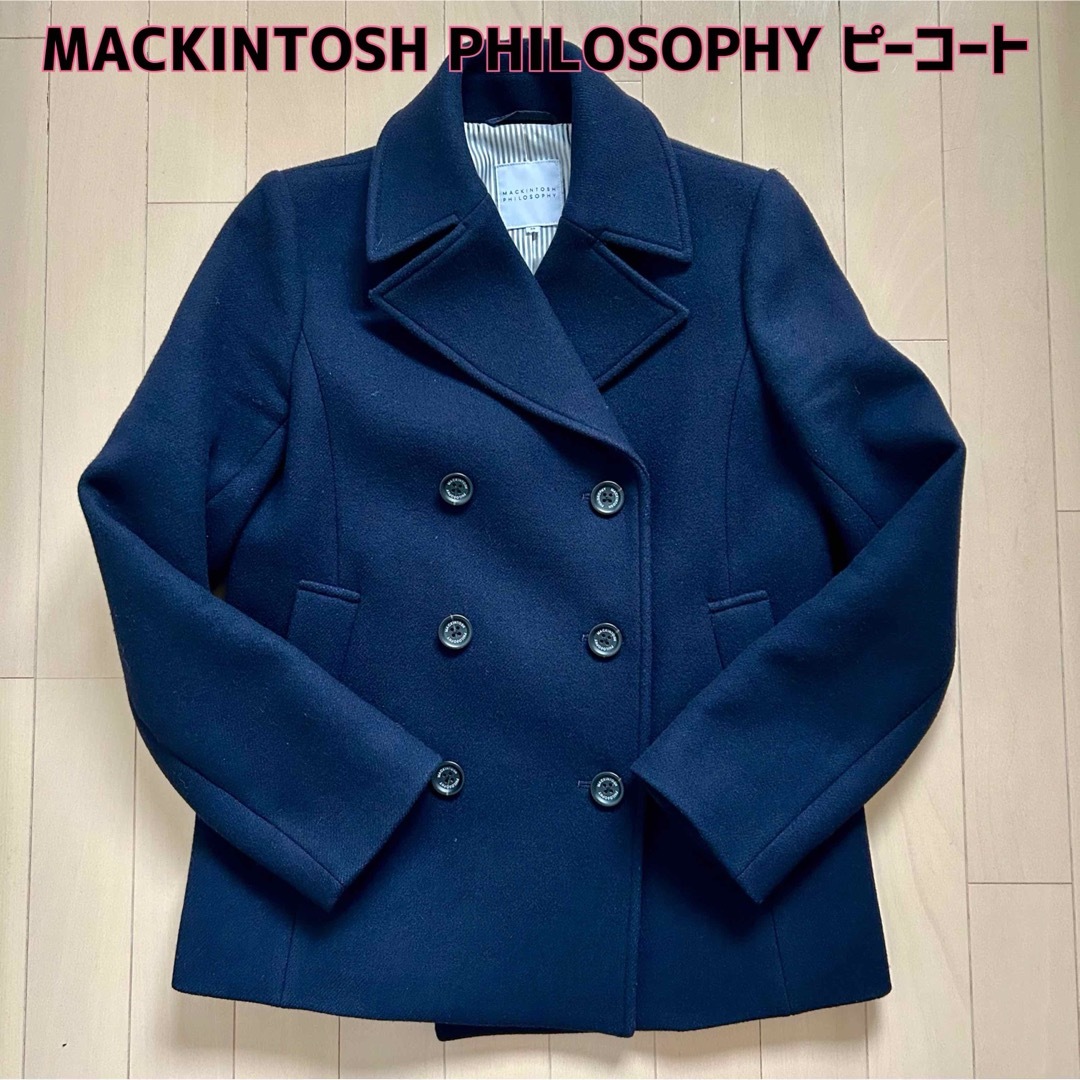 MACKINTOSH PHILOSOPHY(マッキントッシュフィロソフィー)のMACKINTOSH PHILOSOPHY☆ウールショート丈ピーコート レディースのジャケット/アウター(ピーコート)の商品写真