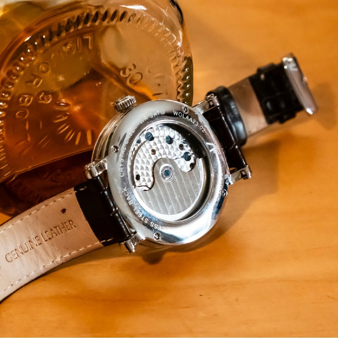 【希少】ルビー40石使用 スケルトンケース 自動巻き 機械式 腕時計