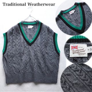 トラディショナルウェザーウェア(TRADITIONAL WEATHERWEAR)のTraditional Weatherwear ケーブルチルデンVネックベスト(ベスト/ジレ)