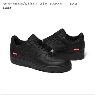 シュプリーム(Supreme)のsupreme NIKE Air Force 1 Low 黒(スニーカー)