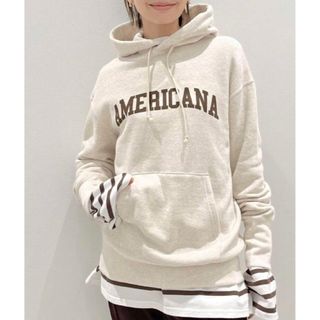 アメリカーナ(AMERICANA)の新品未使用　ナチュラル　【Americana/アメリカーナ】Logo Parka(パーカー)