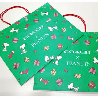 新品☆COACH(コーチ)ショップ袋 ギフトBOX 布袋 リボン 4点セット