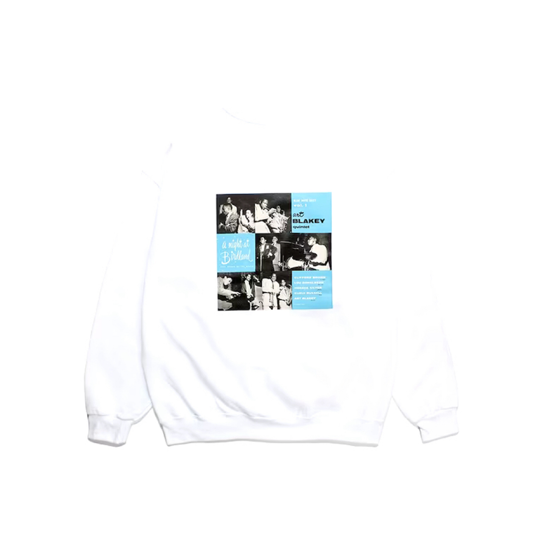 WACKO MARIA(ワコマリア)のWACKOMARIA BLUE NOTE  SWEAT SHIRT 白 メンズのトップス(スウェット)の商品写真