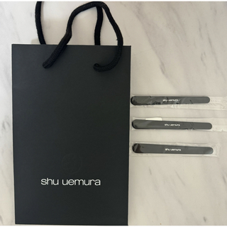 shu uemura - 【新品・未使用】shu uemura スパチュラ 3本＋ショップバッグ(非売品)