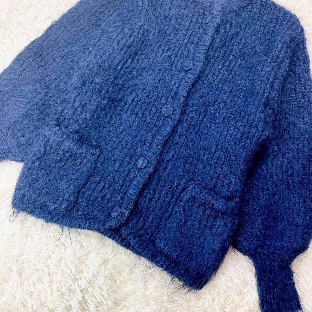 美品 CLANE クラネ SHAGGY OVER CARDIGAN モヘヤ 1