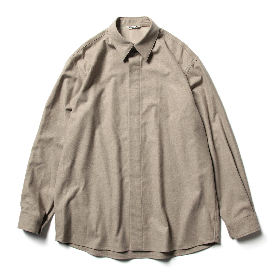 AURALEE WOOL FULLING FLANNEL SHIRTSメンズ