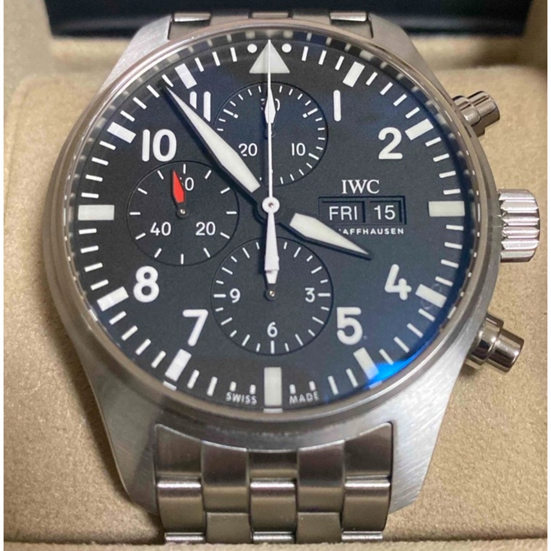 IWC(インターナショナルウォッチカンパニー)のIWC 【型番】IW377710 パイロット・ウォッチ・クロノグラフ 黒 メンズの時計(腕時計(アナログ))の商品写真
