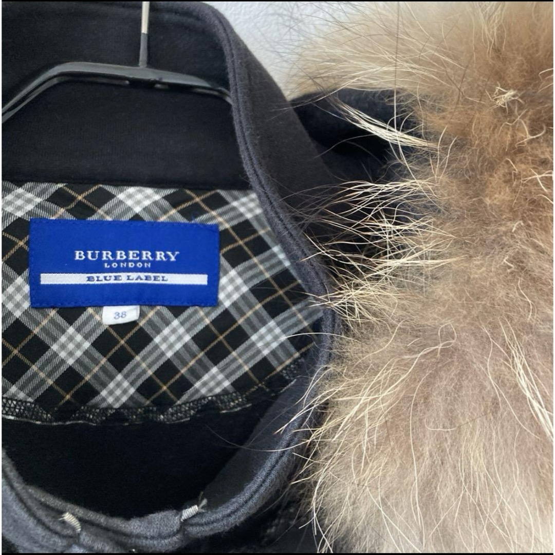 BURBERRY BLUE LABEL(バーバリーブルーレーベル)のバーバリーブルーレーベル　ポンチョ　コート　38 ブルゾン　【T0032】 レディースのジャケット/アウター(ポンチョ)の商品写真