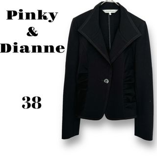 ピンキーアンドダイアン(Pinky&Dianne)のPinky&Dianne ジャケット 黒 38サイズ(テーラードジャケット)