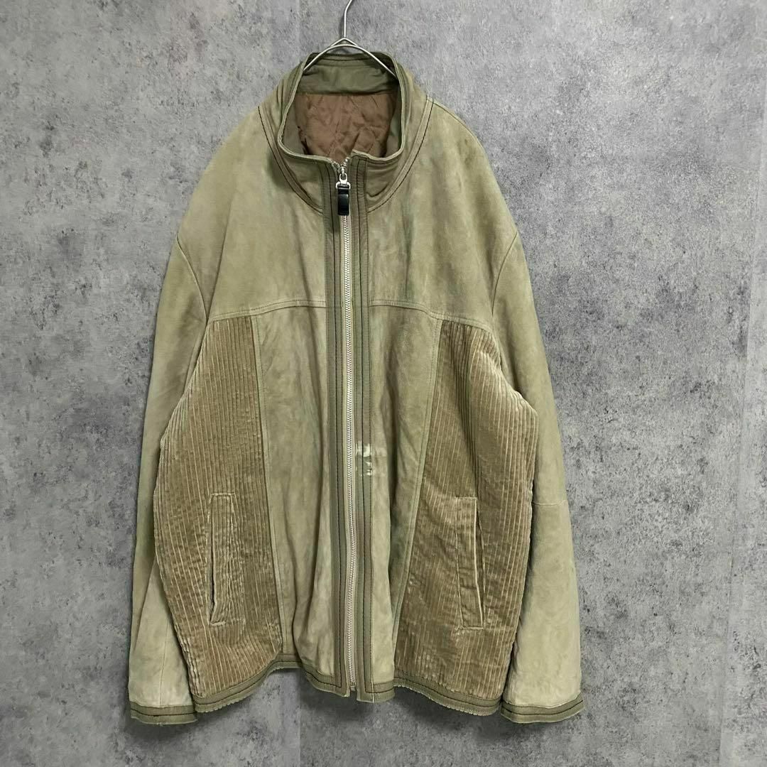 90s vintage 切替 ジャケット コーデュロイ メンズ48 古着 個性派