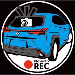 カラー変更可　レクサス　ux リア　ドラレコ　ドライブレコーダー　ステッカー(車外アクセサリ)