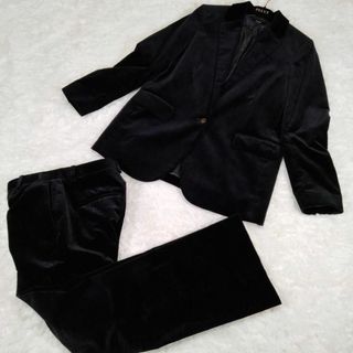 セオリー(theory)の【美品】セオリー　ストレッチベルベット　スーツセットアップ　パンツ　黒　22AW(スーツ)