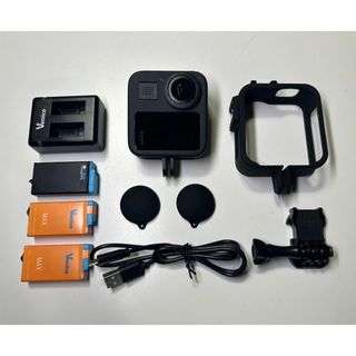 ゴープロ(GoPro)のひー様専用GoPro MAX 360度カメラ、ケースバッテリー3個付き(ビデオカメラ)