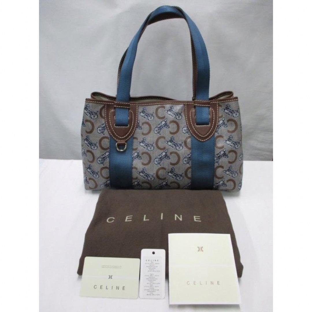 celine(セリーヌ)の美品 CELINE セリーヌ サルキーライン 馬車 Cマカダム柄 トートバッグ レディースのバッグ(トートバッグ)の商品写真