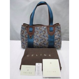 セリーヌ(celine)の美品 CELINE セリーヌ サルキーライン 馬車 Cマカダム柄 トートバッグ(トートバッグ)