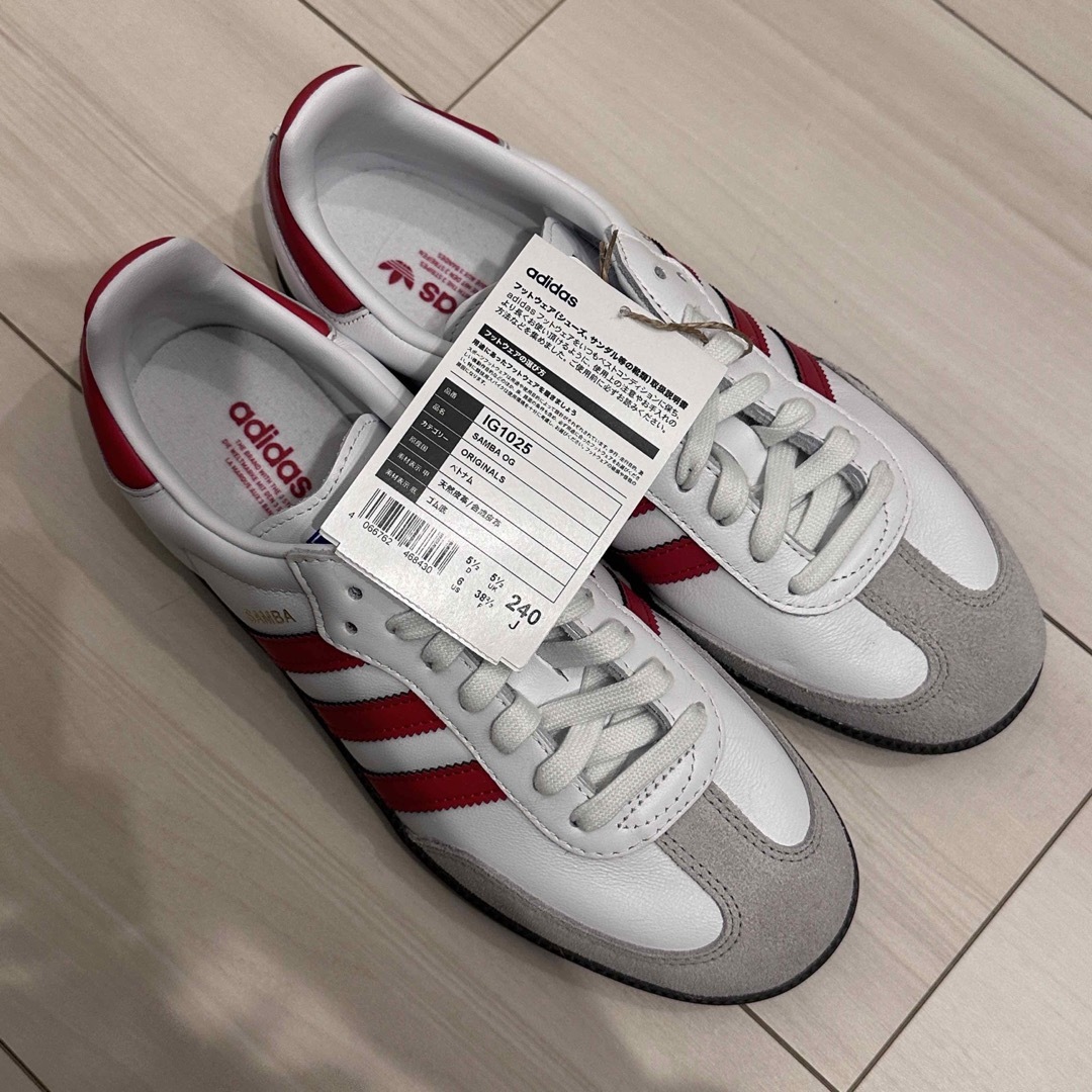 Originals（adidas）(オリジナルス)のadidas Samba サンバ  OG  赤 レディースの靴/シューズ(スニーカー)の商品写真