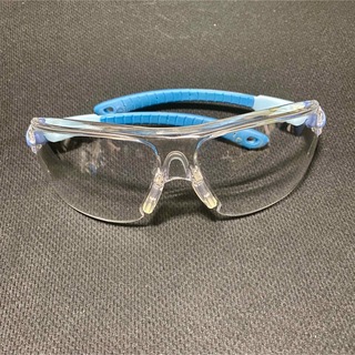 ミドリアンゼン(ミドリ安全)の保護めがね ビジョンベルデ 小型 ブルー ゴーグル 飛沫対策(サングラス/メガネ)