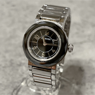 スワロフスキー(SWAROVSKI)の美品 SWAROVSKI スワロフスキー ブラック 腕時計 999969(その他)