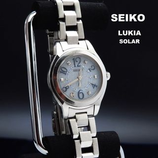 セイコー(SEIKO)のSEIKO LUKIA ソーラー腕時計 キラキラ文字盤(腕時計)