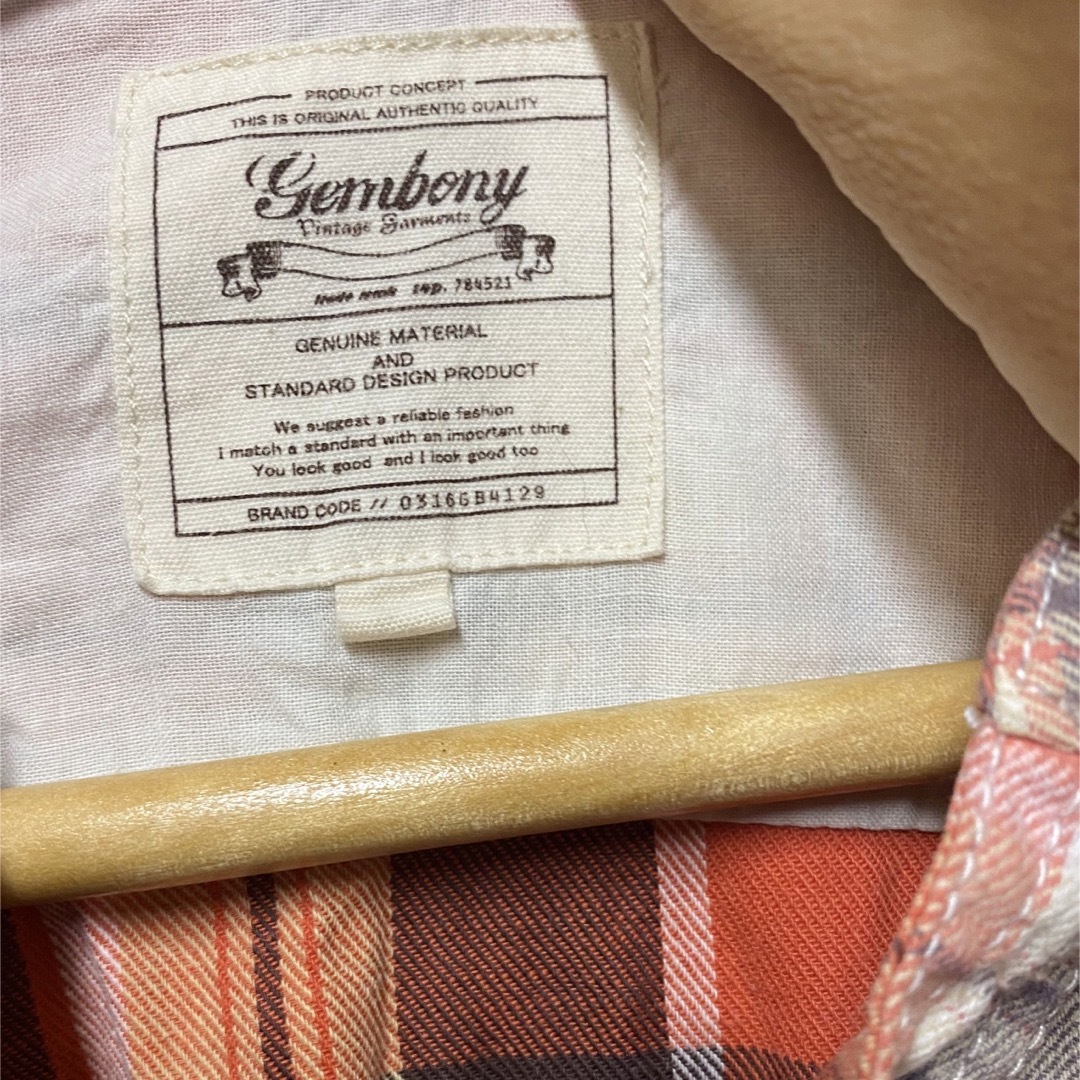 GEMBONY(ジェムボニー)のメンズ　大きい服　GEMBONY ジェムボニー　長袖　ネルシャツ　3L メンズのトップス(シャツ)の商品写真