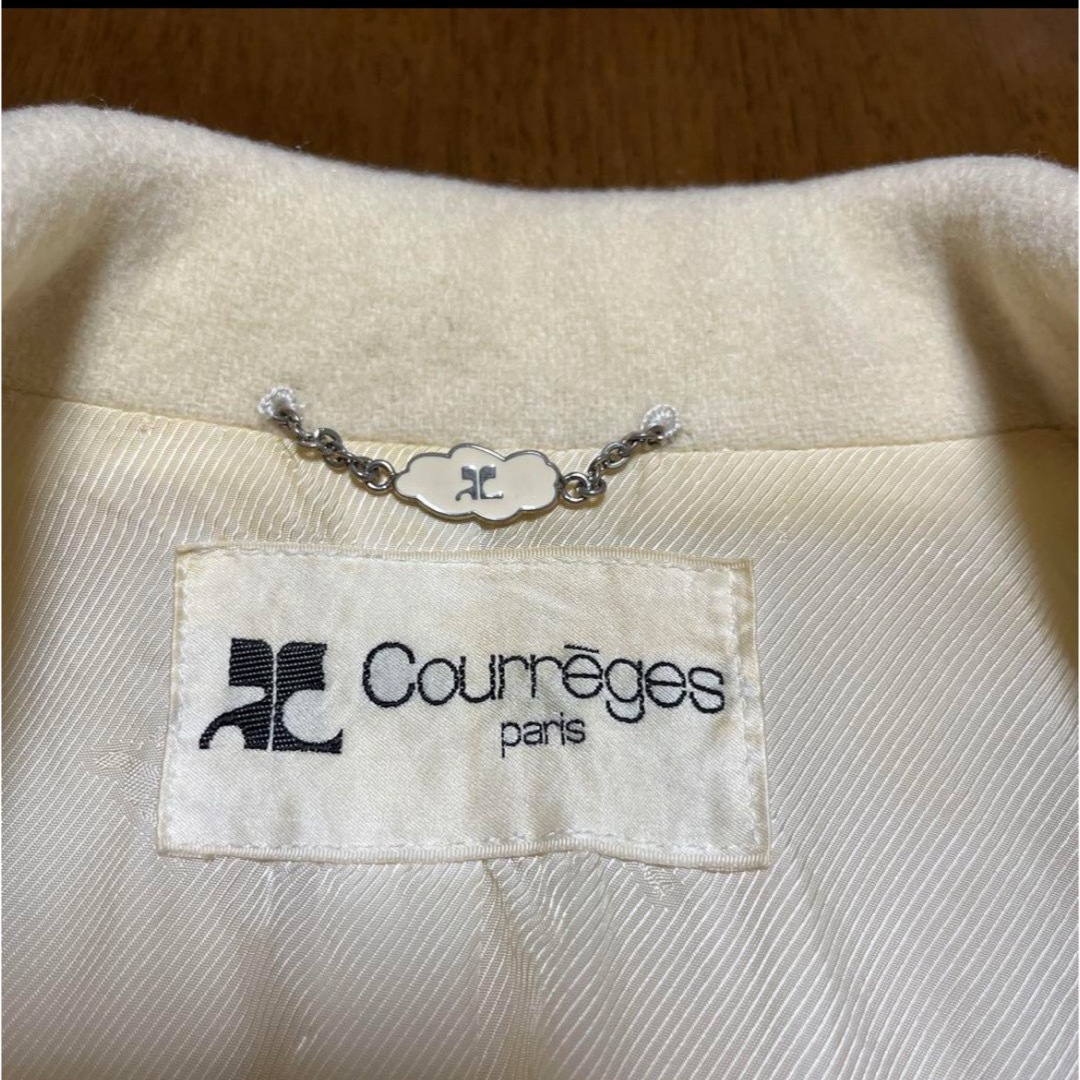 Courreges(クレージュ)の1980〜1990年代 クレージュ コート バブル 昭和レトロ ヴィンテージ レディースのジャケット/アウター(ピーコート)の商品写真