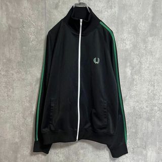 フレッドペリー(FRED PERRY)の【トレンド】FRED PERRY フレッドペリー トラックジャケット ブラック(ジャージ)