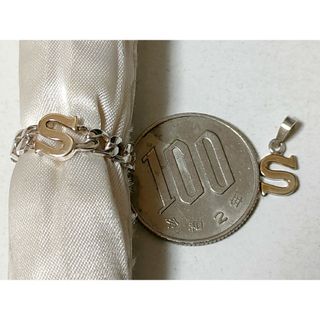 シルバーと10KのS型リング&トップ(リング(指輪))