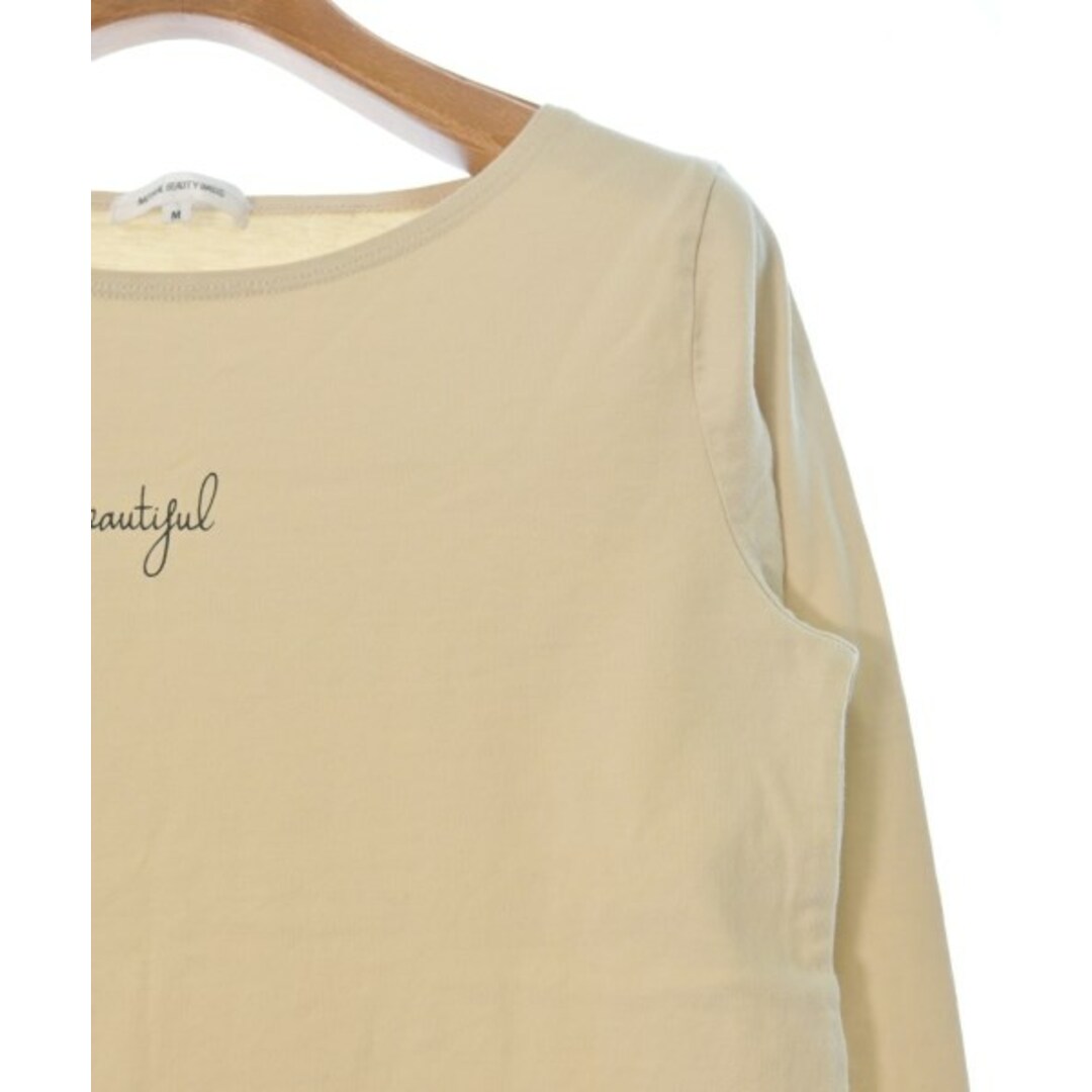 NATURAL BEAUTY BASIC(ナチュラルビューティーベーシック)のNATURAL BEAUTY BASIC Tシャツ・カットソー M ベージュ 【古着】【中古】 レディースのトップス(カットソー(半袖/袖なし))の商品写真