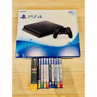 PS4本体 CUH-2000A B01 500GB  ソフト10本セット(家庭用ゲーム機本体)