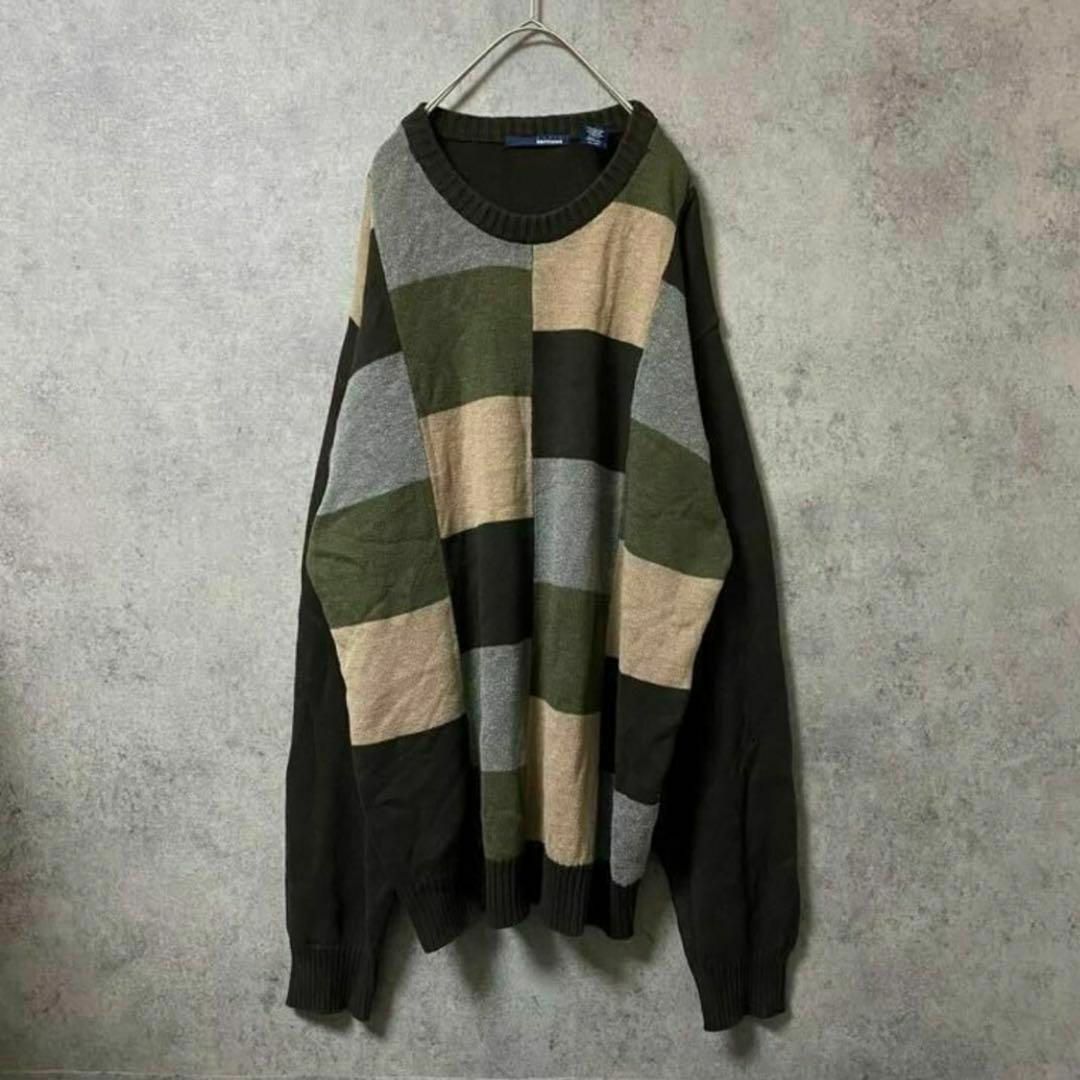 90S vintage 柄ニット セーター メンズ XL 古着 個性派 F4の通販 by 90S vintage 柄ニット セーター メンズ XL 古着 個性派 F4の通販 by