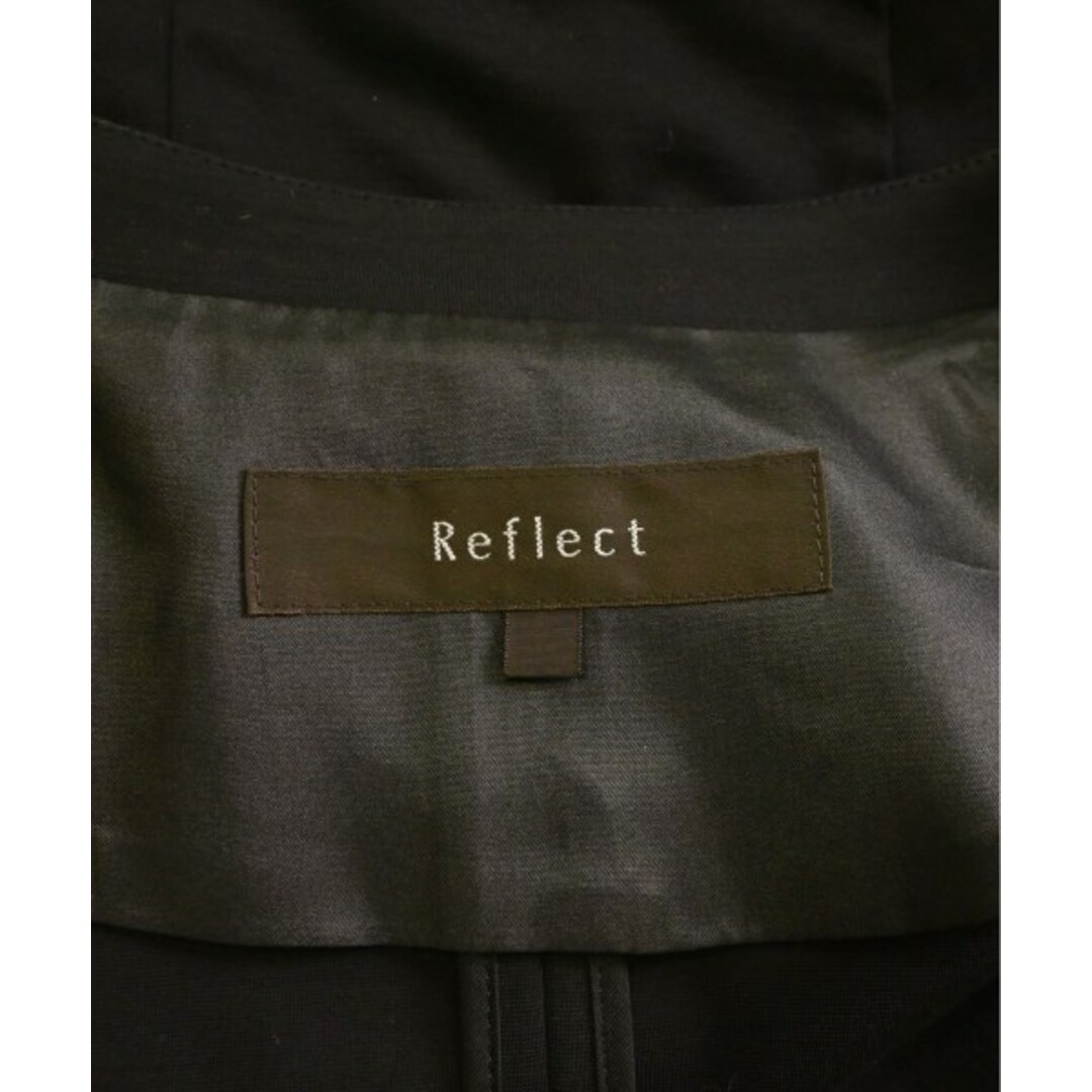 ReFLEcT(リフレクト)のReflect リフレクト ノーカラージャケット 11(L位) 黒 【古着】【中古】 レディースのジャケット/アウター(ノーカラージャケット)の商品写真