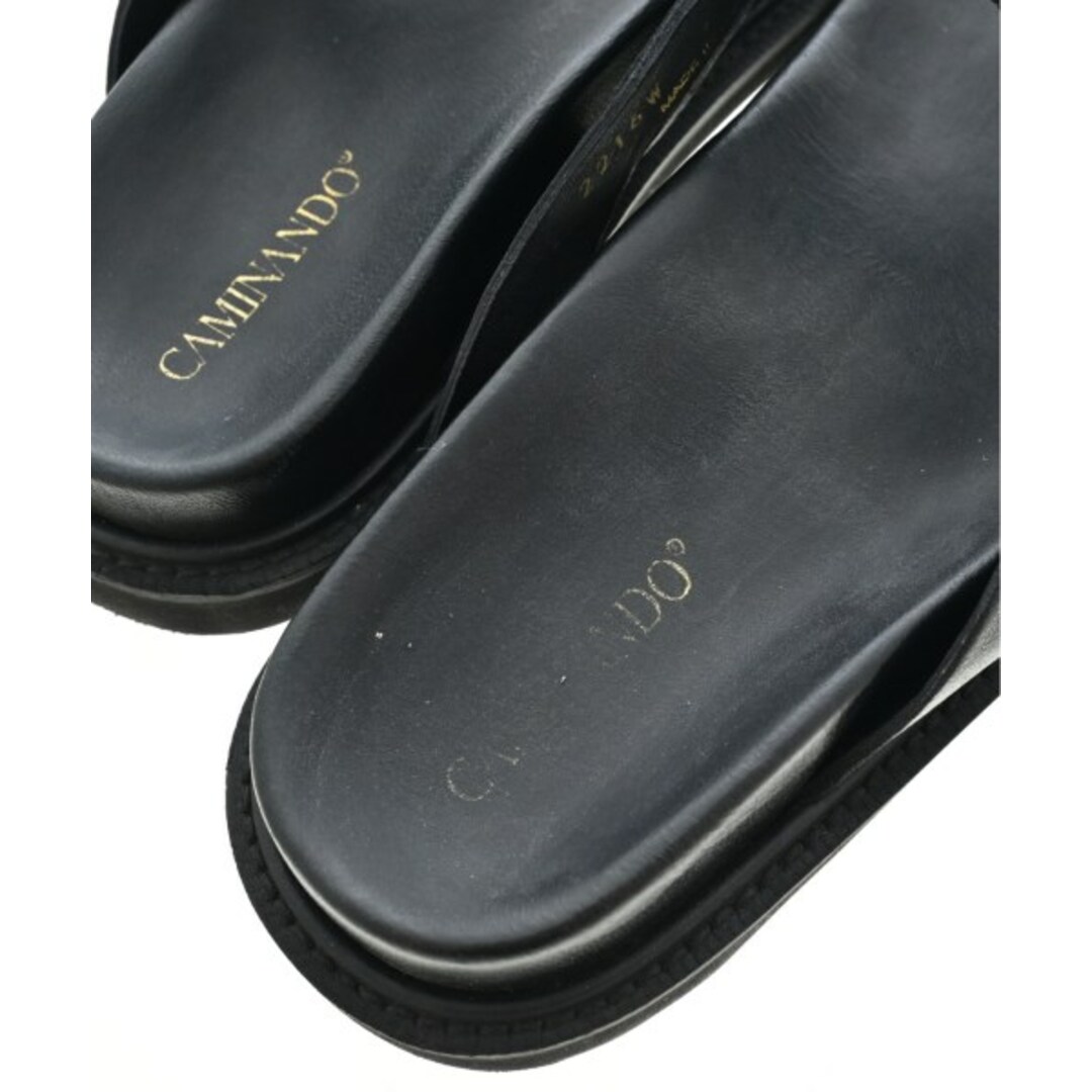 CAMINANDO(カミナンド)のCAMINANDO カミナンド サンダル 7(24cm位) 黒 【古着】【中古】 レディースの靴/シューズ(サンダル)の商品写真