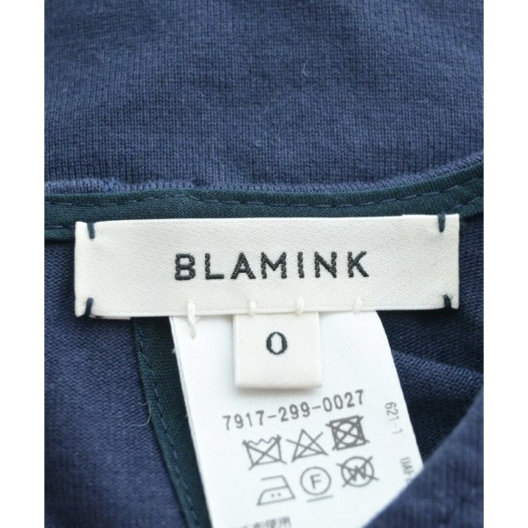 BLAMINK ブラミンク ブラウス 0(XS位) 紺 【古着】【中古】