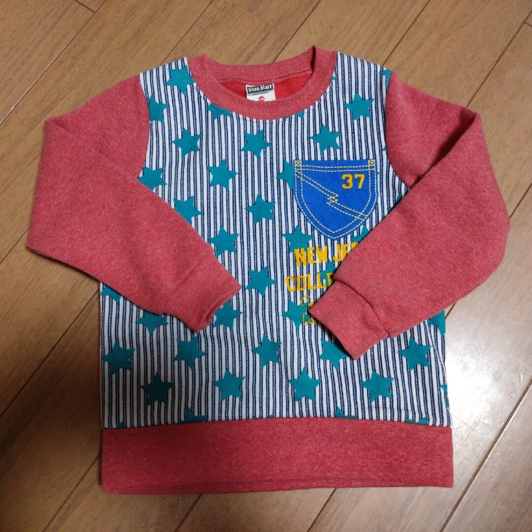 裏起毛　トレーナー/男の子/110 キッズ/ベビー/マタニティのキッズ服男の子用(90cm~)(Tシャツ/カットソー)の商品写真