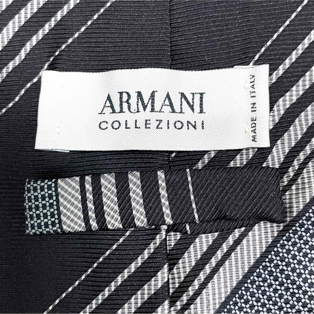 ARMANI COLLEZIONI(アルマーニ コレツィオーニ)のARMANI アルマーニ コレツォーニ ネクタイ レジメンタル イタリア製 定番 メンズのファッション小物(ネクタイ)の商品写真