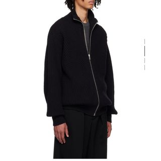 ジルサンダー(Jil Sander)の新品 JIL SANDER ジップアップカーディガン　ドライバーズニット　50(カーディガン)