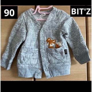 Bit'z - カーディガン　ビッツ　BIT'Z キツネ　キルト　冬　子ども服　子ども　90