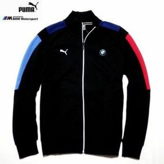 ビーエムダブリュー(BMW)の新品 PUMA×BMW スウェットジャケット 黒 Mサイズ(US Mサイズ)(その他)