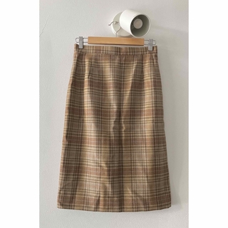 ロキエ(Lochie)のused check skirt(ひざ丈スカート)