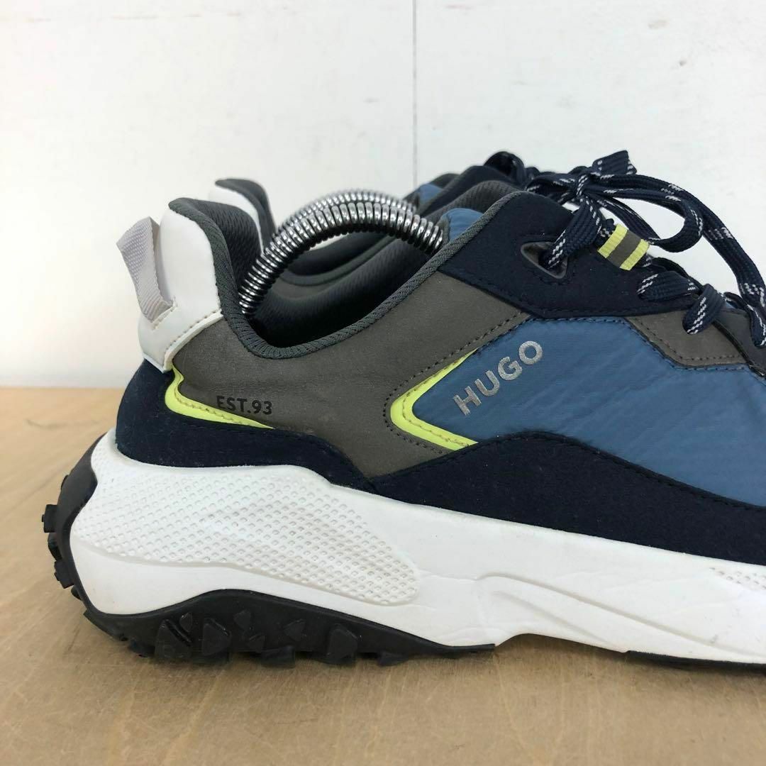 HUGO(ヒューゴ)の【送料無料】HUGO ロゴディテール ミックスマテリアル レースアップスニーカー メンズの靴/シューズ(スニーカー)の商品写真
