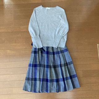 ユナイテッドアローズグリーンレーベルリラクシング(UNITED ARROWS green label relaxing)のグリーンレーベルリラクシン ウール ドルマンニット グレージャーナルスタンダード(ニット/セーター)