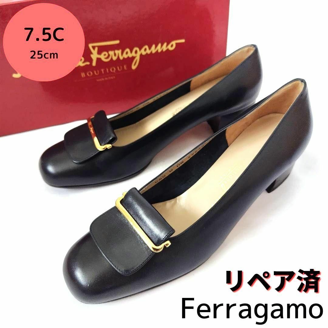 モデルサイズ☆極美品❤箱付☆フェラガモ【Ferragamo】ガンチーニ パンプス | フリマアプリ ラクマ