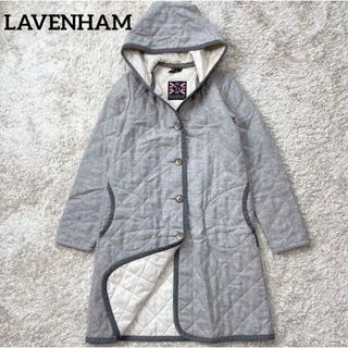 ラベンハム(LAVENHAM)の美品✨️ラベンハム　ブランドン　ウール　キルティングコート　38サイズ　英国製(ロングコート)