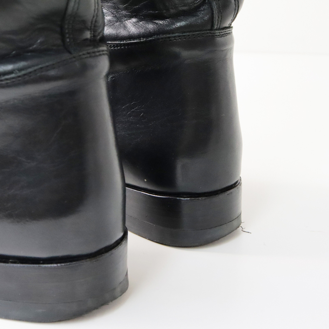 Palanco(パランコ)のパランコ PALANCO レザー バイカラー ロングブーツ 36/ブラック 靴【2400013623834】 レディースの靴/シューズ(ブーツ)の商品写真